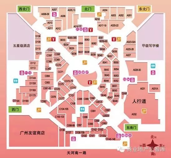 正佳廣場(chǎng)平面示意圖