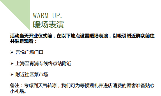 開業(yè)當天活動安排及應急管理方法